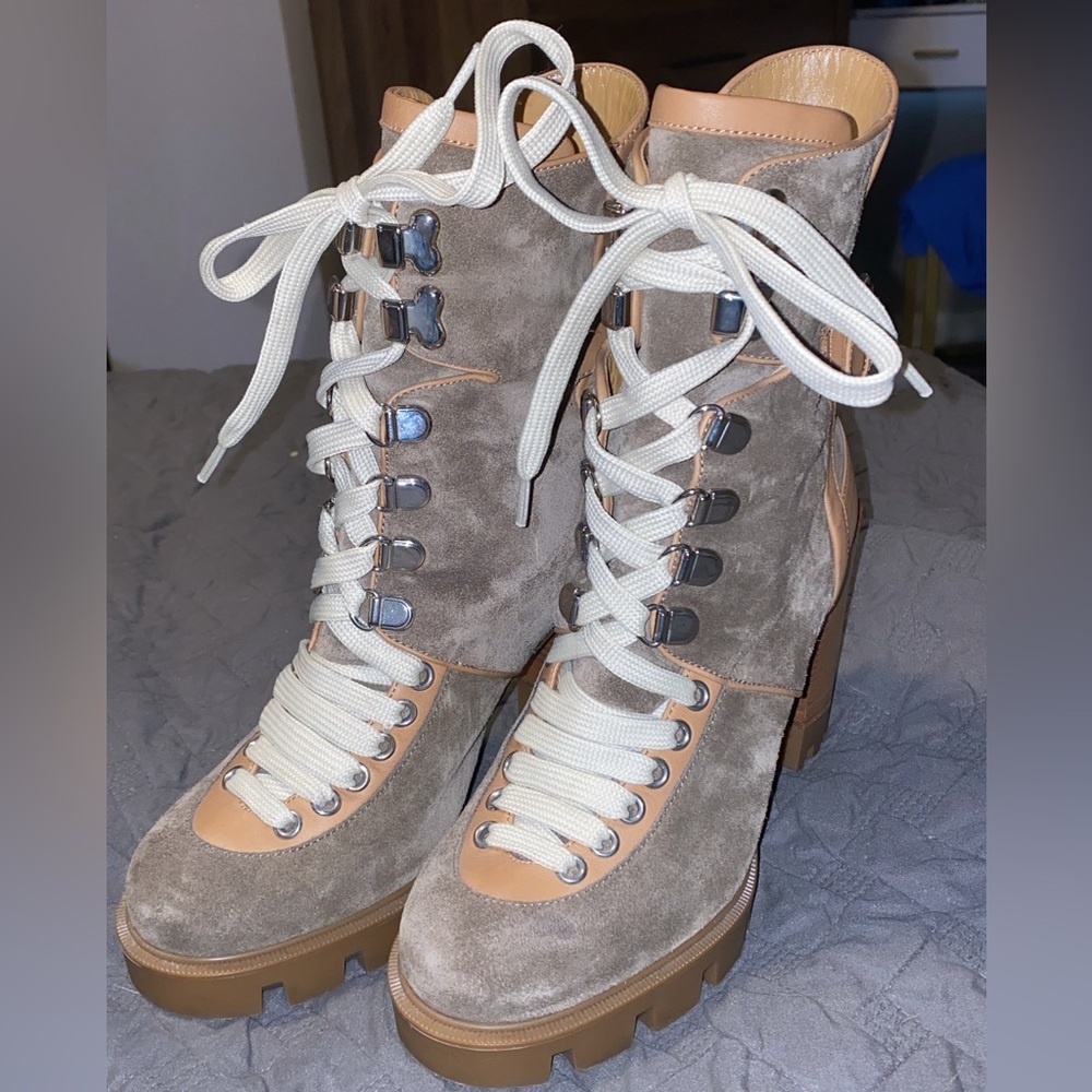 Christian Louboutin Macadamia Suede Boots